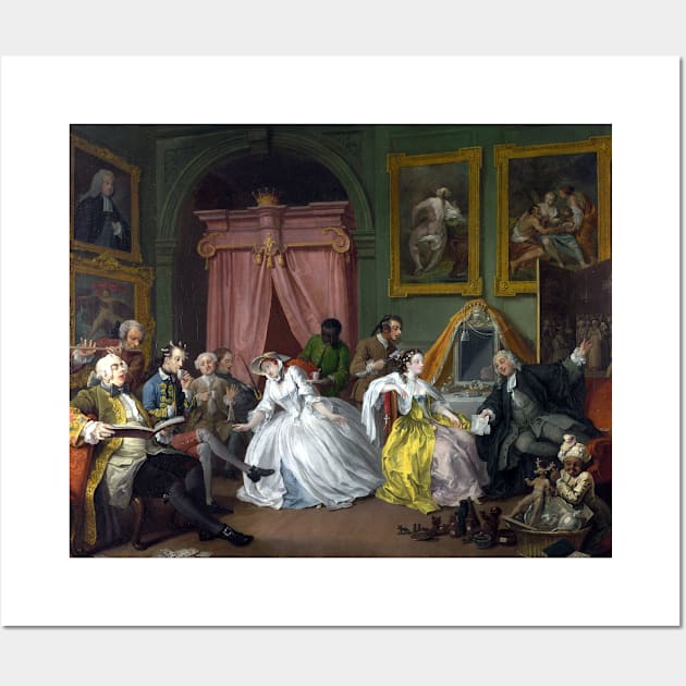 William Hogarth Marriage à-la-mode The Countess's Morning Levee Wall Art by pdpress